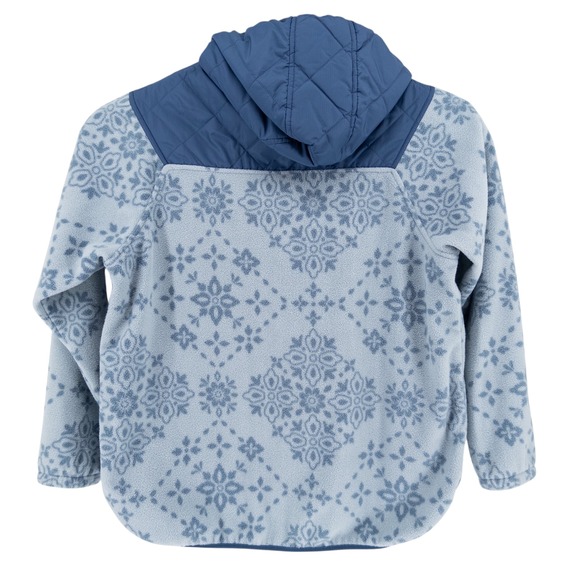 Passenger Women's XXL Juana Recycled Polar Hooded Fleece Jacket Blue Tile Print - Picture 5 of 11